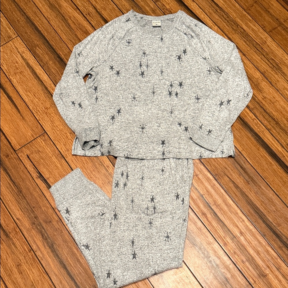 Soma XL Gray Starry Knit Set